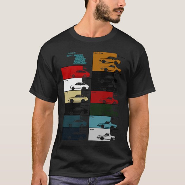 FIAT 850  SPORT COUPE SPIDER  COLOUR CHART63 T-Shirt (Front)