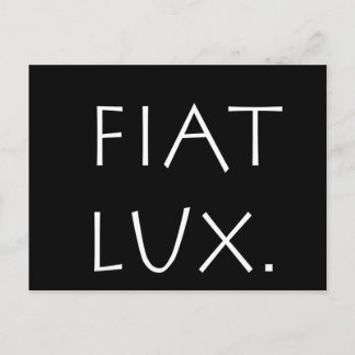 Fiat Lux Postcard