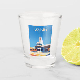 Fiat Tagliero Building Eritrea Shot Glass