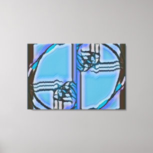 FIB 369 The Blues, Fibonacci Canvas Print