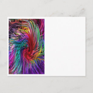 FIBER Threads Spaghetti - Sparkle Graphic Art Postcard