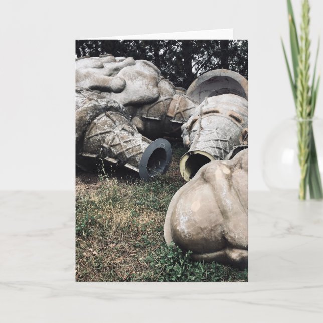 fiberglass graveyard ice cream cones holiday card (Front)