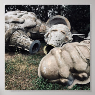 fiberglass graveyard ice cream cones poster