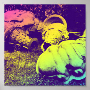 fiberglass summer ice cream cones poster