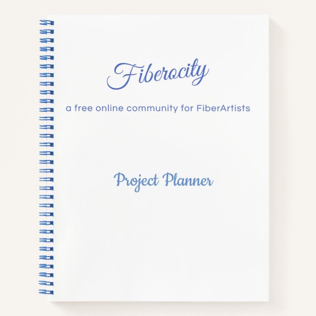 Fiberocity Project Planners Notebook (Front)
