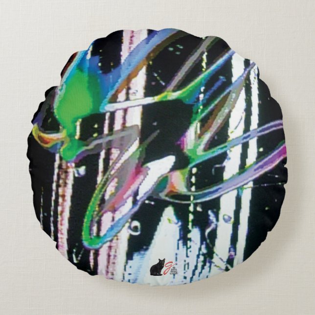 Fiberous KC image Round Cushion (Front)