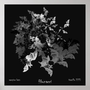 Fibonacci Bats Poster Print