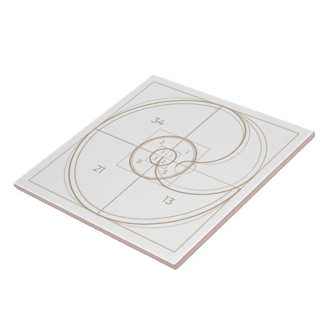Fibonacci  ceramic tile (Side)