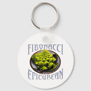 Fibonacci Epicurean Key Ring