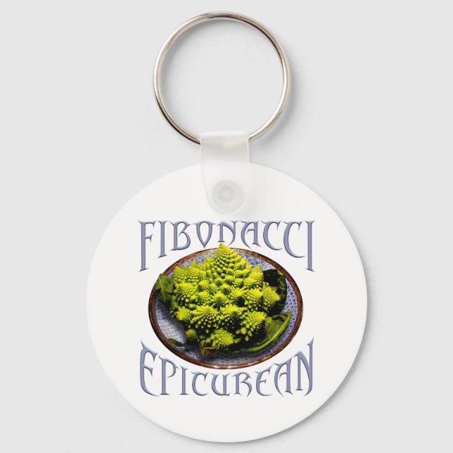 Fibonacci Epicurean Key Ring (Front)