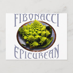 Fibonacci Epicurean Postcard