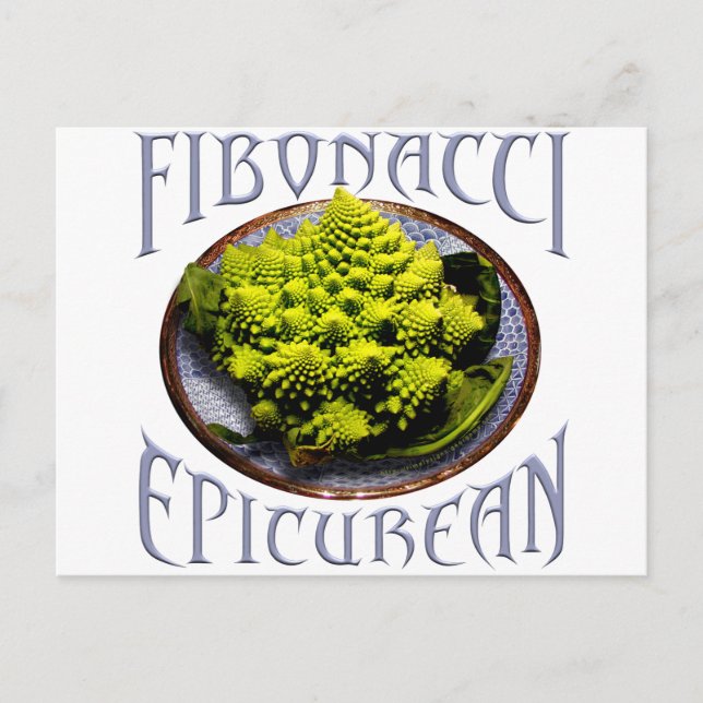 Fibonacci Epicurean Postcard (Front)