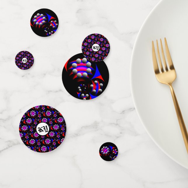 Fibonacci 'Fish Black' by Kenneth Yoncich Confetti (Group)