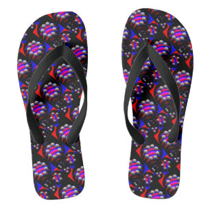 Fibonacci 'Fish Black' by Kenneth Yoncich Thongs