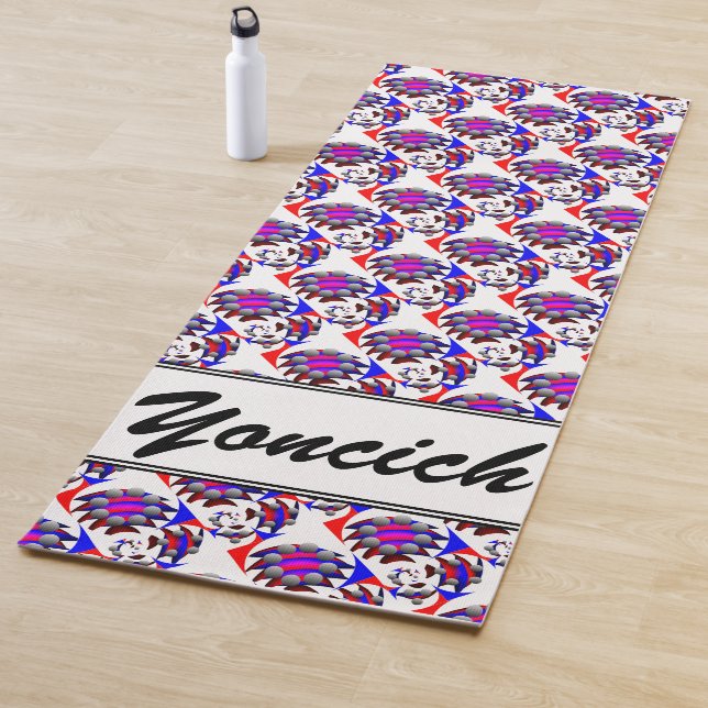 Fibonacci 'Fish' by Kenneth Yoncich Yoga Mat (In Situ)