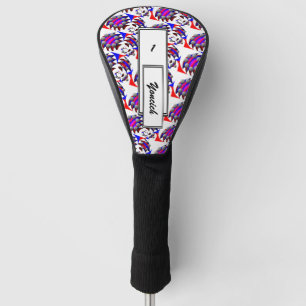 Fibonacci 'Fish Chequered' by Kenneth Yoncich Golf Head Cover
