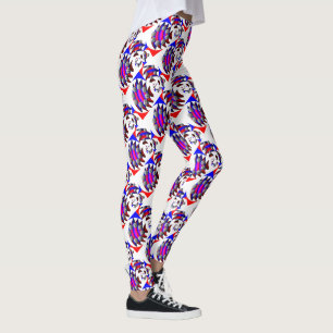Fibonacci 'Fish Chequered' by Kenneth Yoncich Leggings