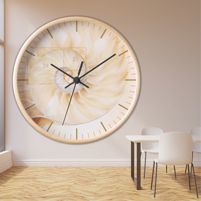 Fibonacci Golden Ration Sacred Geometry Maths Art  Clock (Creator Uploaded)