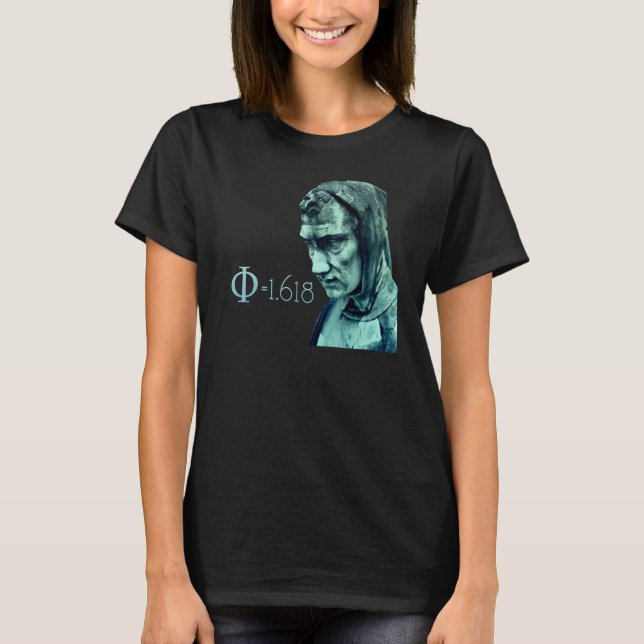 Fibonacci Math Symbols Divine Proportion T-Shirt (Front)