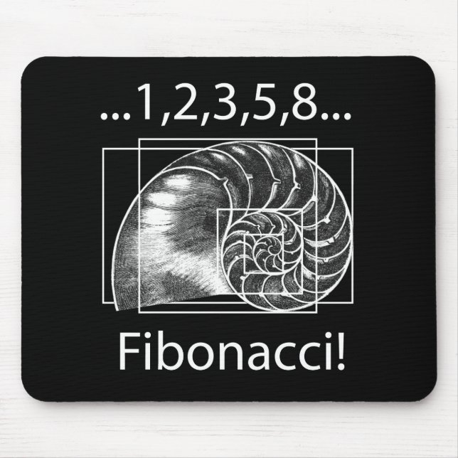 Fibonacci Mouse Pad (Front)