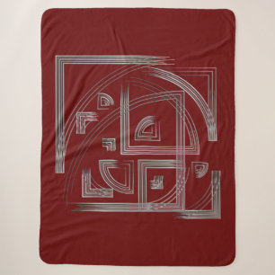 Fibonacci puzzle sherpa blanket