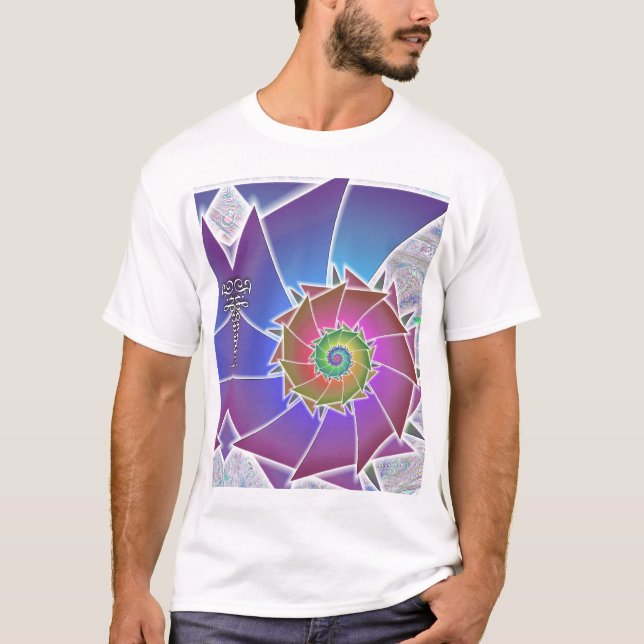 Fibonacci Rainbow Spiralism Shirt (Front)