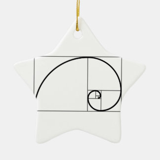 Fibonacci Ratio Ceramic Tree Decoration