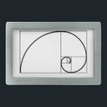 Fibonacci Ratio Rectangular Belt Buckle<br><div class="desc">The spiral stands for coming into being. Some consider the spiral a symbol of the spiritual journey. The spiral is a globally positive symbol. The spiral as a symbol is found all over the world and has meanings in many different cultures and belief systems.The spiral is a largely positive ancient...</div>