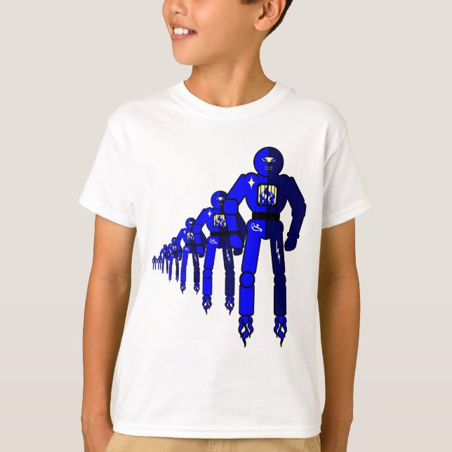 Fibonacci Robots T-Shirt (Front)