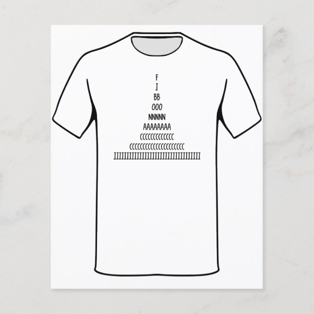 Fibonacci Sequence Flyer (Front)