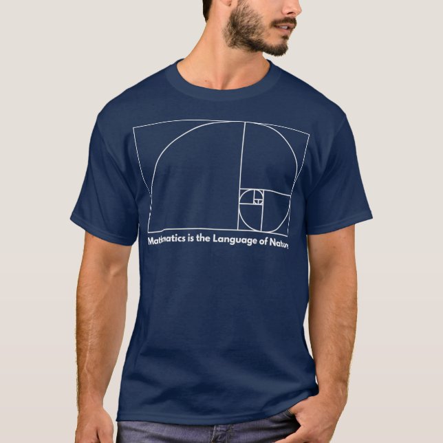 Fibonacci Sequence Golden Ratio Rule Mathematics T-Shirt (Front)