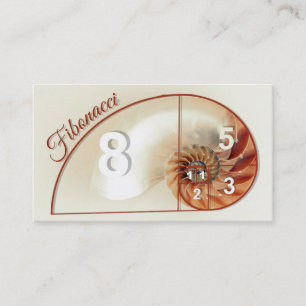 Fibonacci Sequence Mathematics, Business Cards