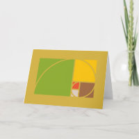 Fibonacci spiral and golden ratio rectangles