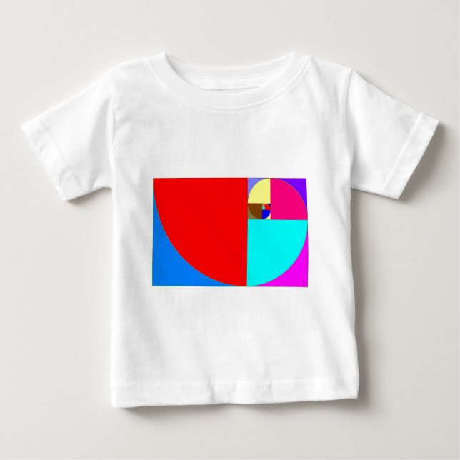 fibonacci spiral baby T-Shirt (Front)