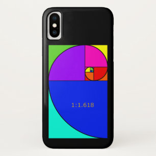 Fibonacci Spiral iPhone X Case