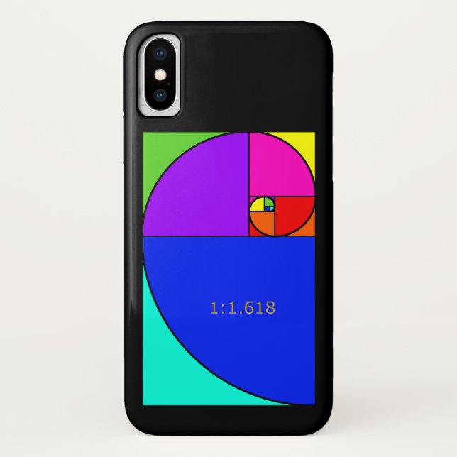 Fibonacci Spiral Case-Mate iPhone Case (Back)