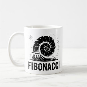 Fibonacci Spiral Illustration Math Science Coffee Mug