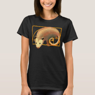 Fibonacci Spiral Opossum Possum in Golden Ratio Sp T-Shirt
