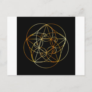 Fibonacci Spiral- The sacred geometry Postcard