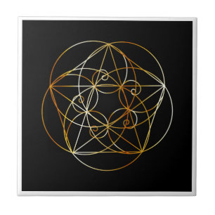 Fibonacci Spiral- The sacred geometry Tile