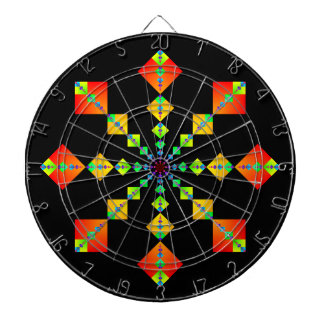 Fibonacci Squares Mandala Dartboard