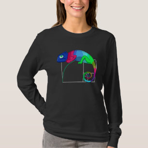 Fibonacci Tag Golden Ratio Math Chameleon Maths te T-Shirt