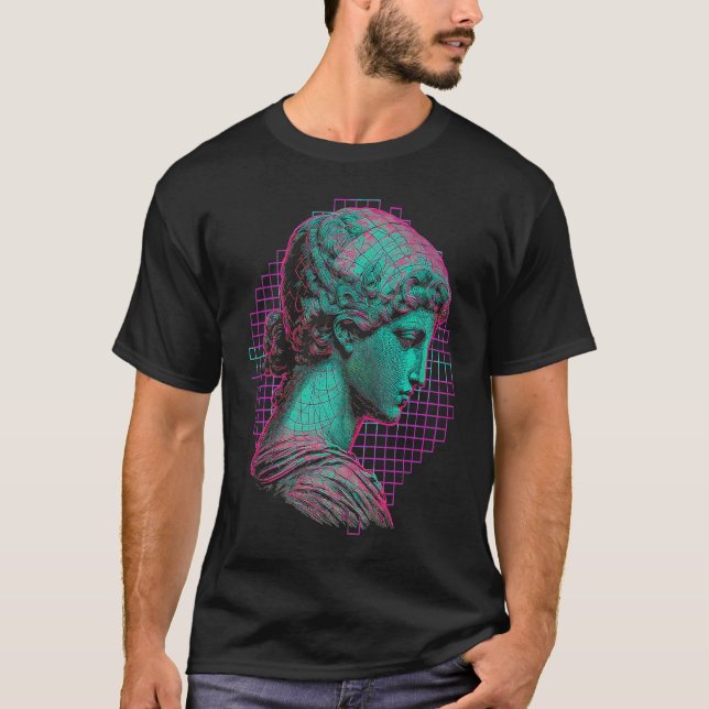 Fibonacci Vaporwave Aesthetics T-Shirt (Front)