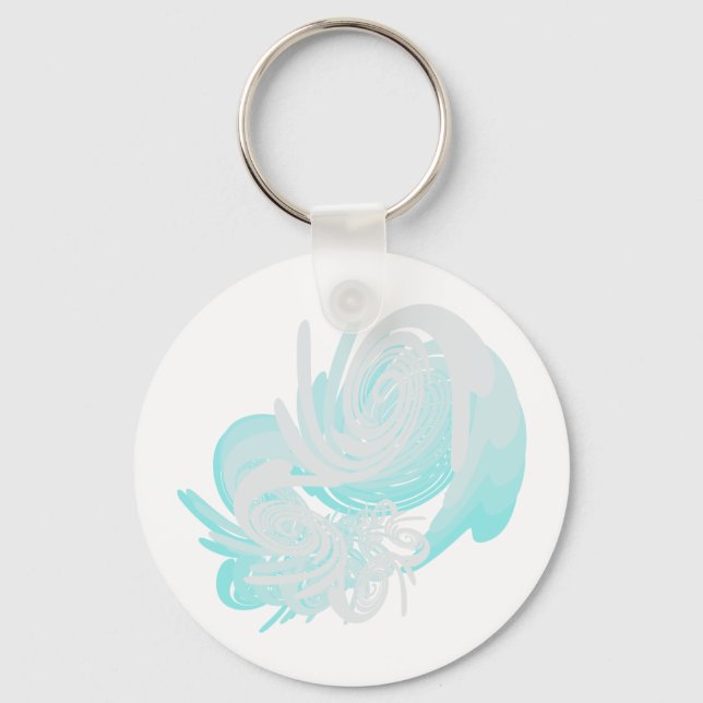 Fibonacci Waves Key Ring (Front)