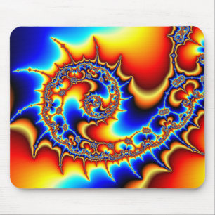 Fibonaccispikeral Mouse Pad