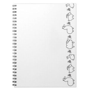 Fibre Animals Notebook