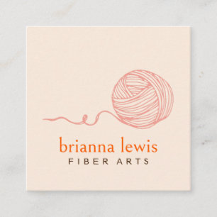 Fibre Artist Modern Yarn Square Business Card