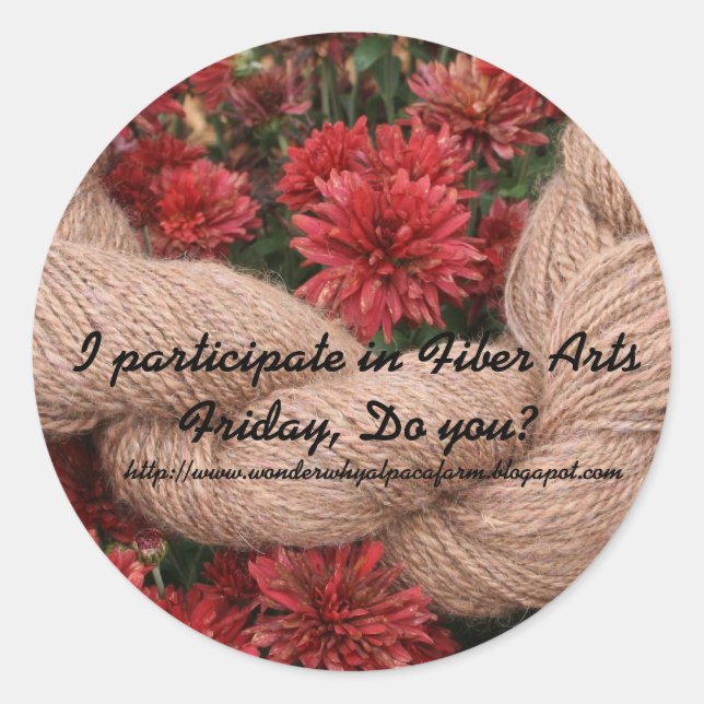 Fibre Arts Friday Sticker (Front)