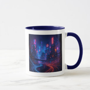 Fibre Optic Cityscape Mug