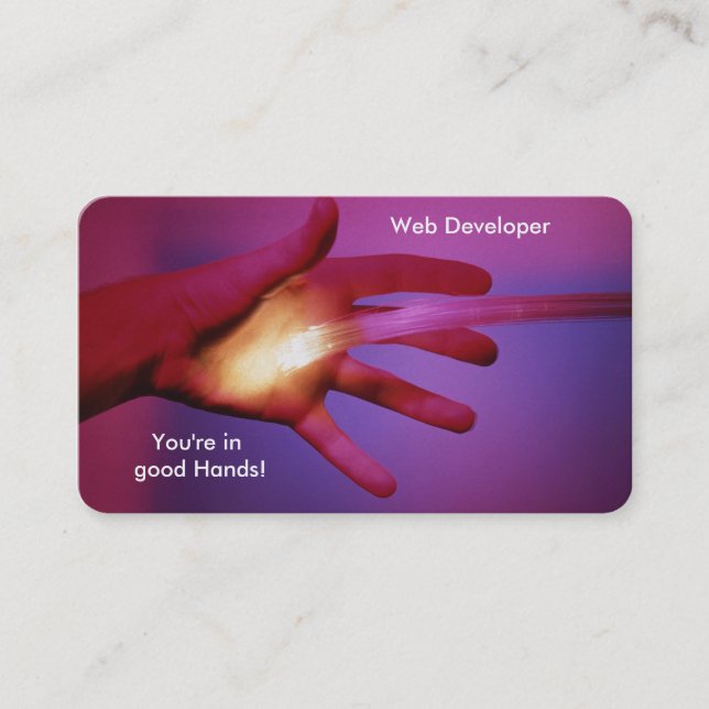 Fibre Optics image for business-card Business Card (Front)